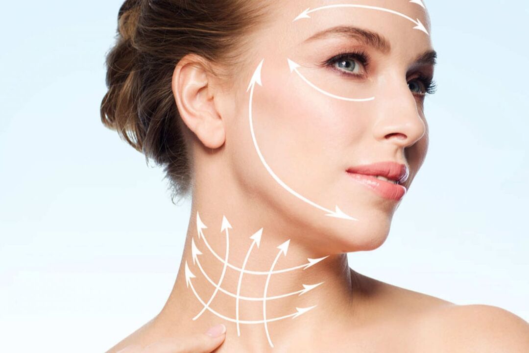 Beauty facial skin rejuvenation